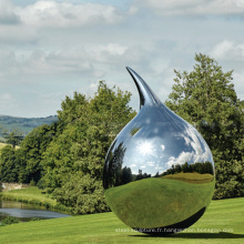 2018 nouveau design parc décoration métal abstrait sculpture en plein air